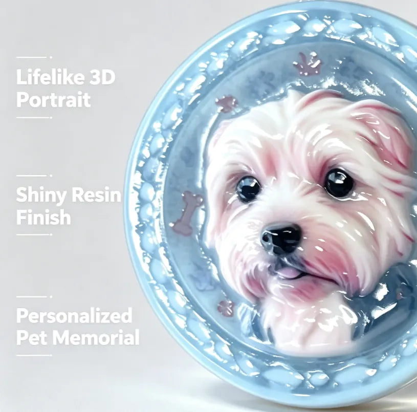 Custom Pet Portrait Pendant - Made From Your Pet's Photo, Personalized Gift for Dogs & Cats(Free Shippi - product detail view