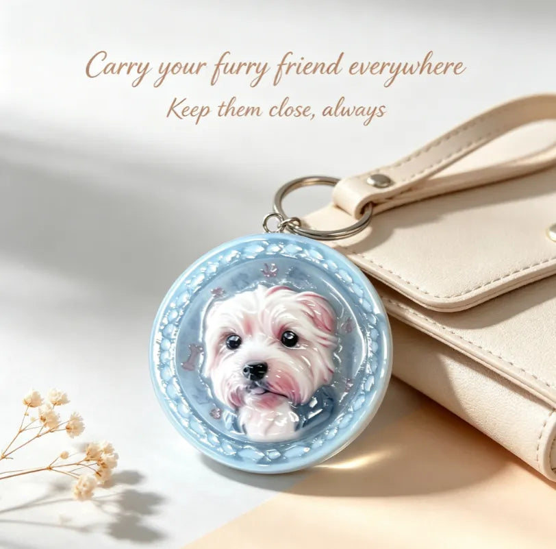 Custom Pet Portrait Pendant - Made From Your Pet's Photo, Personalized Gift for Dogs & Cats(Free Sh - additional product view