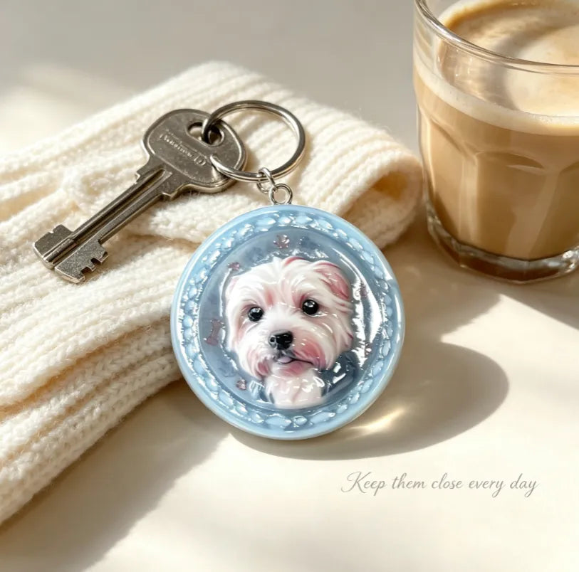 Custom Pet Portrait Pendant - Made From Your Pet's Photo, Personalized Gift for Dogs & Cats(Free Shipp - product presentation