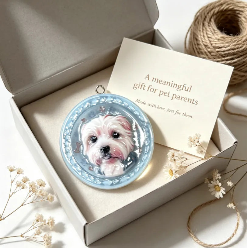 Custom Pet Portrait Pendant - Made From Your Pet's Photo, Personalized Gift for Dogs & Cats(Free Shi - additional detail view