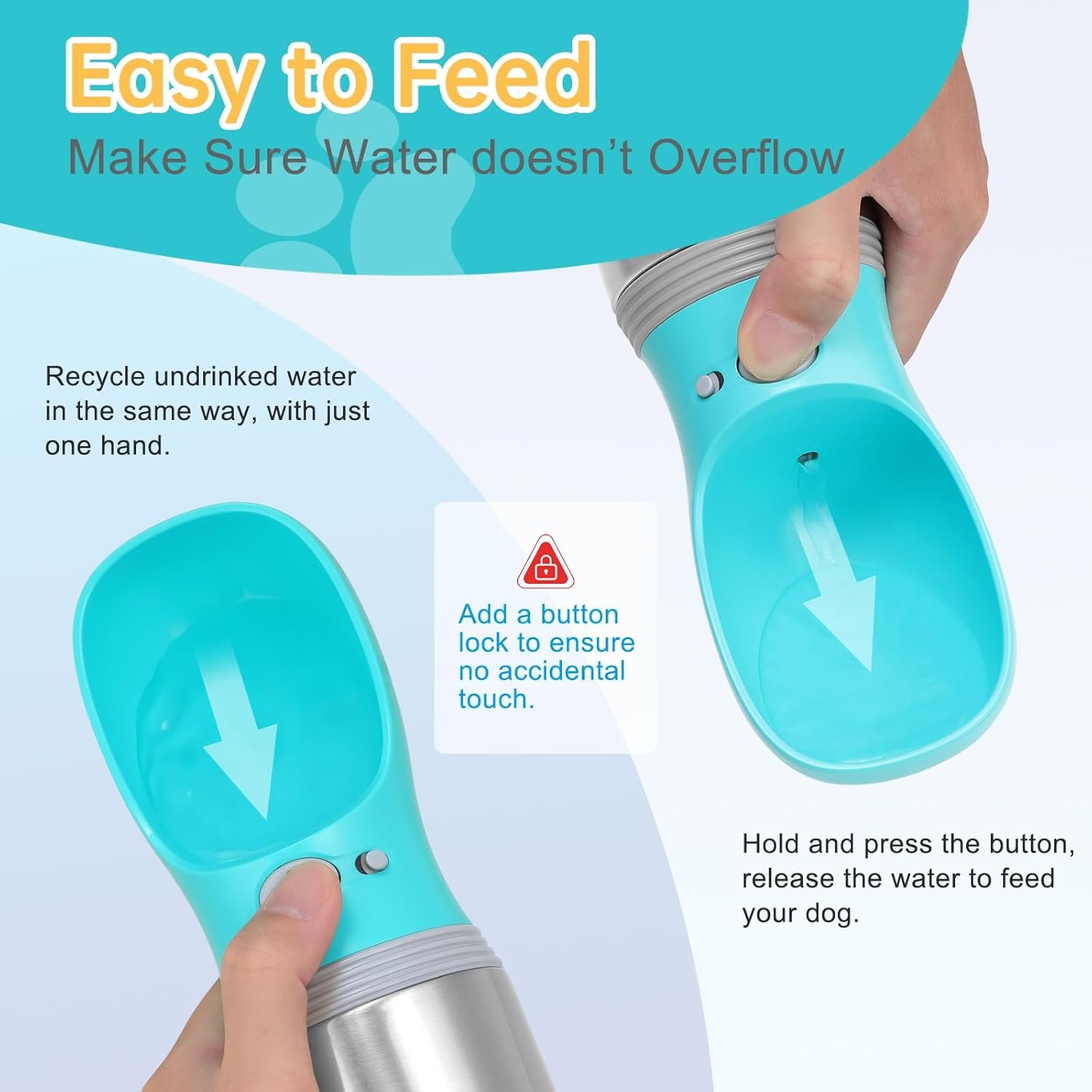 Portable Dog Water Bottle - Leak-Proof & BPA-Free - product design detail