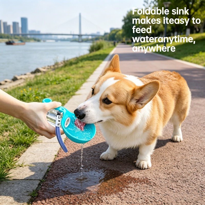 Fold-and-Go Pet Travel Water Bottle - main product view