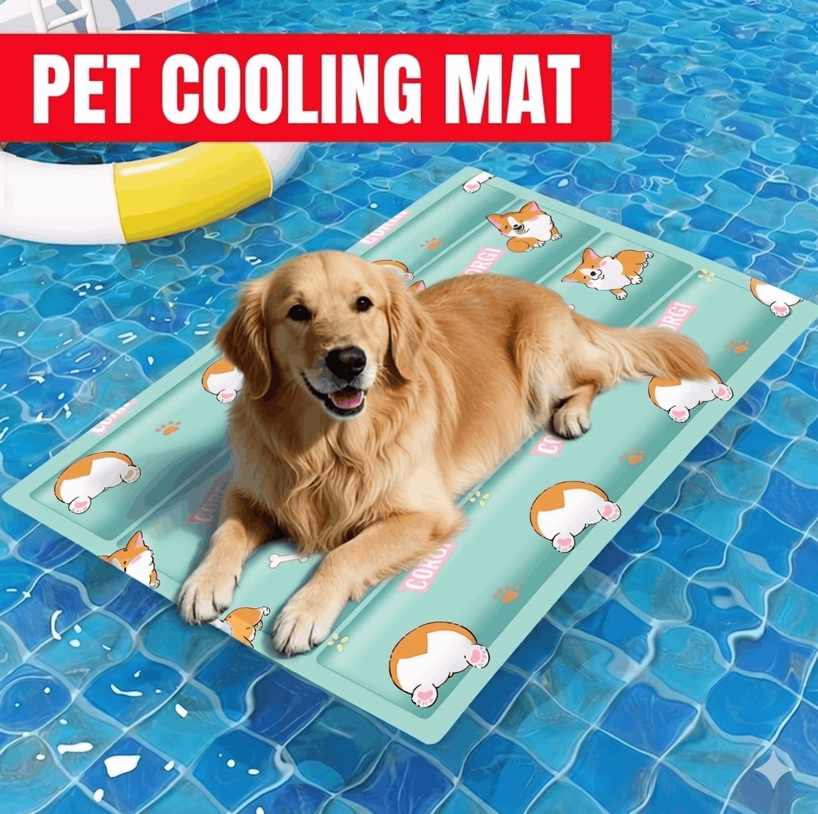 EverCoolT Instant Pet Ice Mat - close-up product view