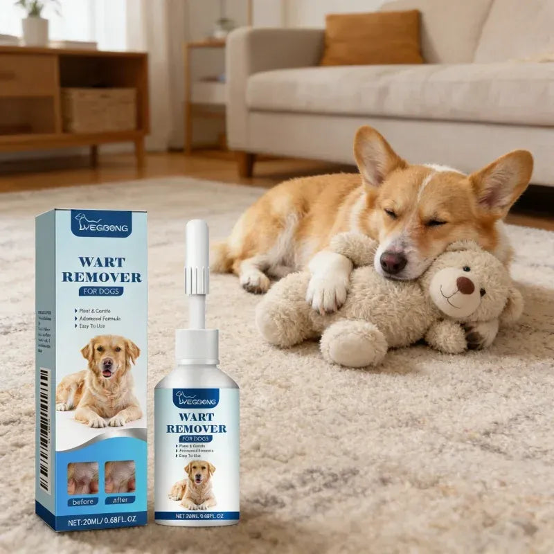 PetNest Natural Dog Wart Remover Liquid - Gentle Skin Tag & Papilloma Treatment (20ml) - main product view