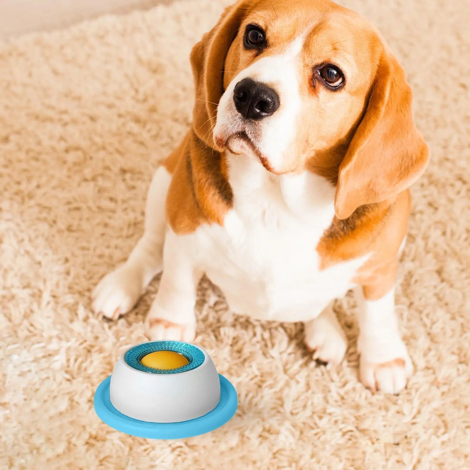 Slow Feeder Lick Mat for Dogs & Cats - Anti-Slip Puzzle Bowl - close-up product view
