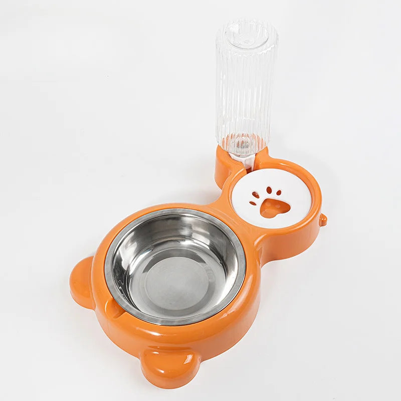 PetNest 2-in-1 Automatic Pet Water Dispenser & Food Bowl for Cats and Dogs - close-up product view