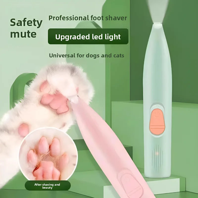 PetNest 360� Pet Paw Hair Trimmer - Rechargeable Electric Clipper for Dogs & Cats, USB-C Charging - main product view