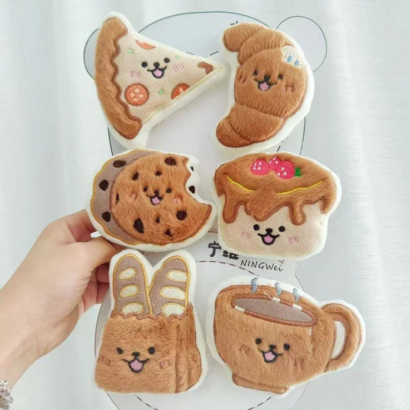 Plush Dog Squeaky Toys for Small Dogs & Puppies - Chew-Resistant Stress Relief Pet Toy - product detail view