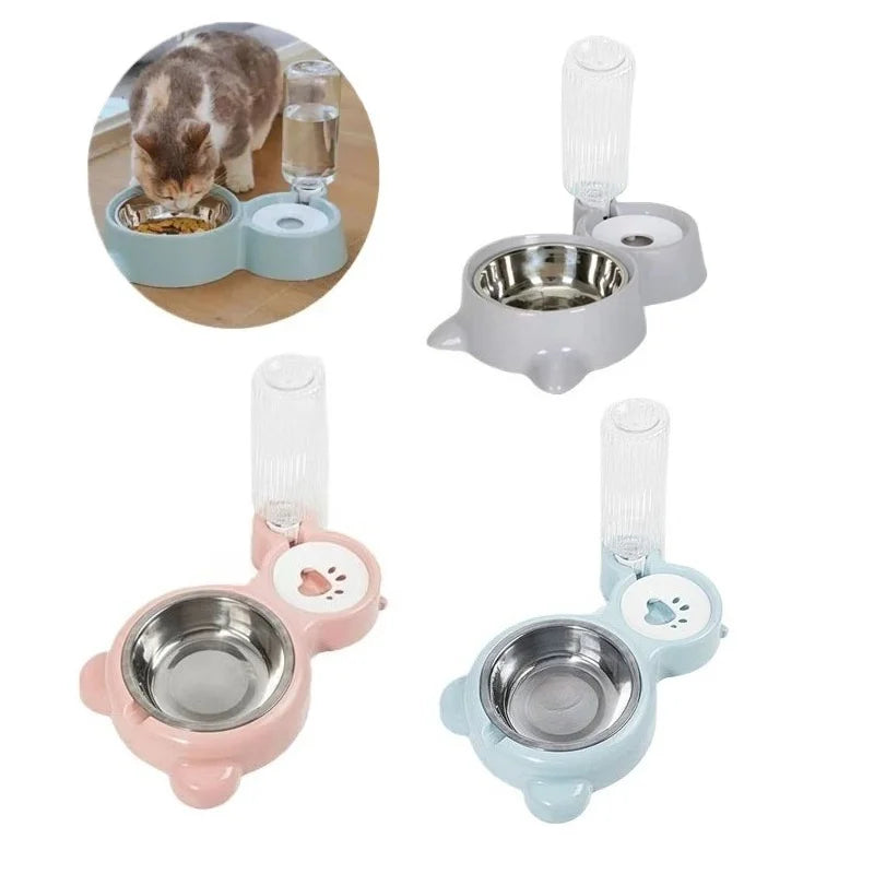 PetNest 2-in-1 Automatic Pet Water Dispenser & Food Bowl for Cats and Dogs - main product view