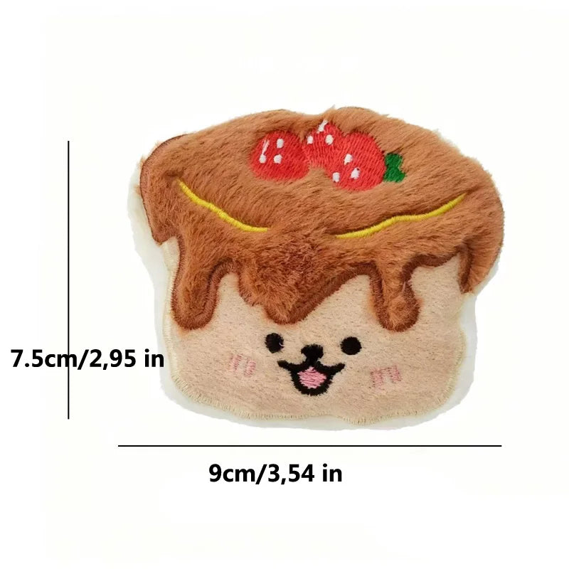 Plush Dog Squeaky Toys for Small Dogs & Puppies - Chew-Resistant Stress Relief Pet Toy - close-up product view