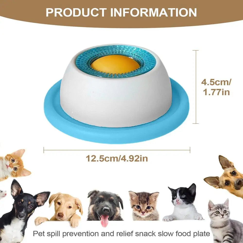 Slow Feeder Lick Mat for Dogs & Cats - Anti-Slip Puzzle Bowl - product presentation