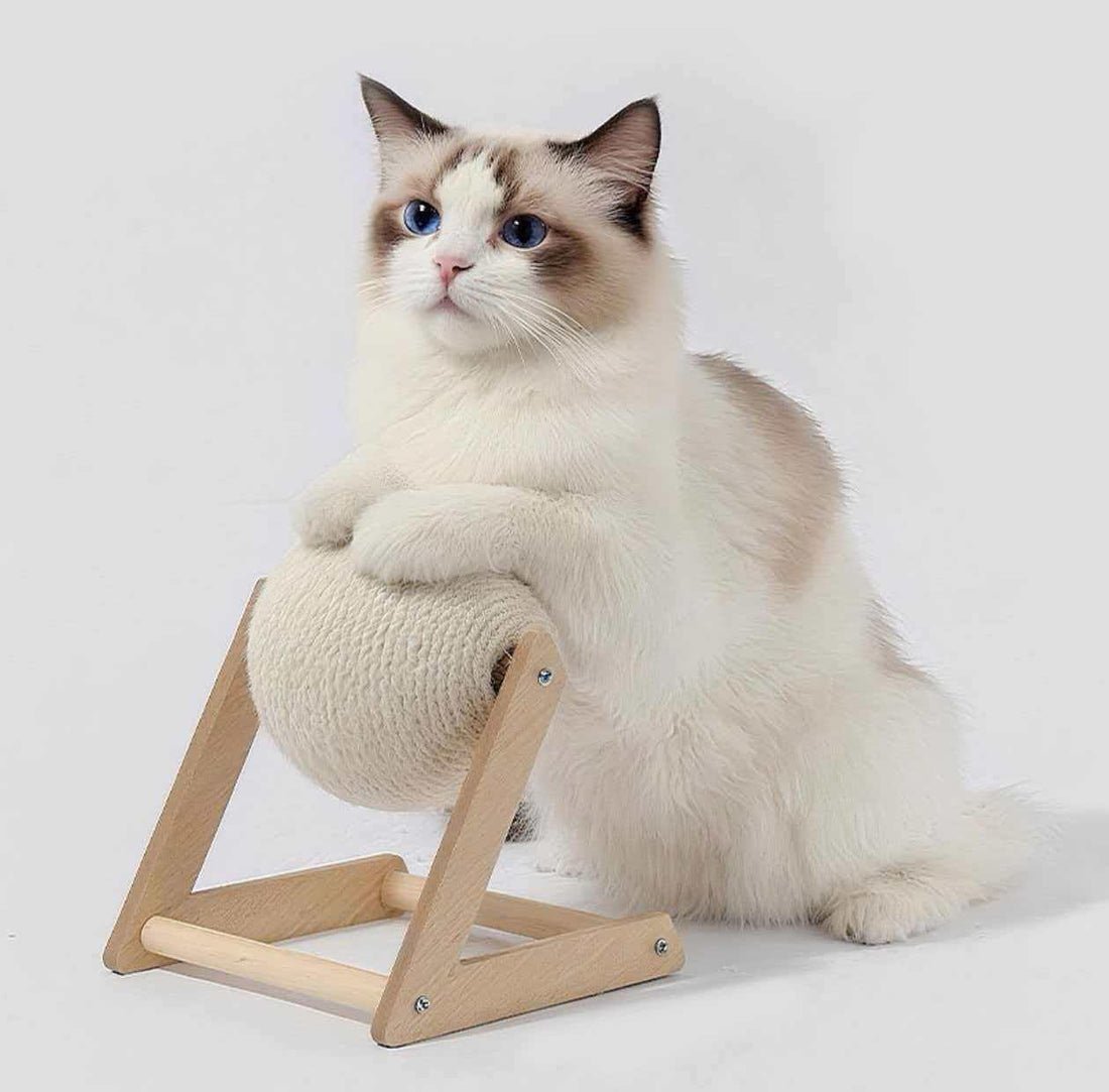 Natural Sisal Rope Cat Scratcher Ball - main product view